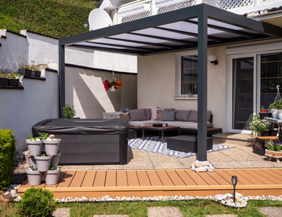 Creëer schaduw in een 'coole' tuin